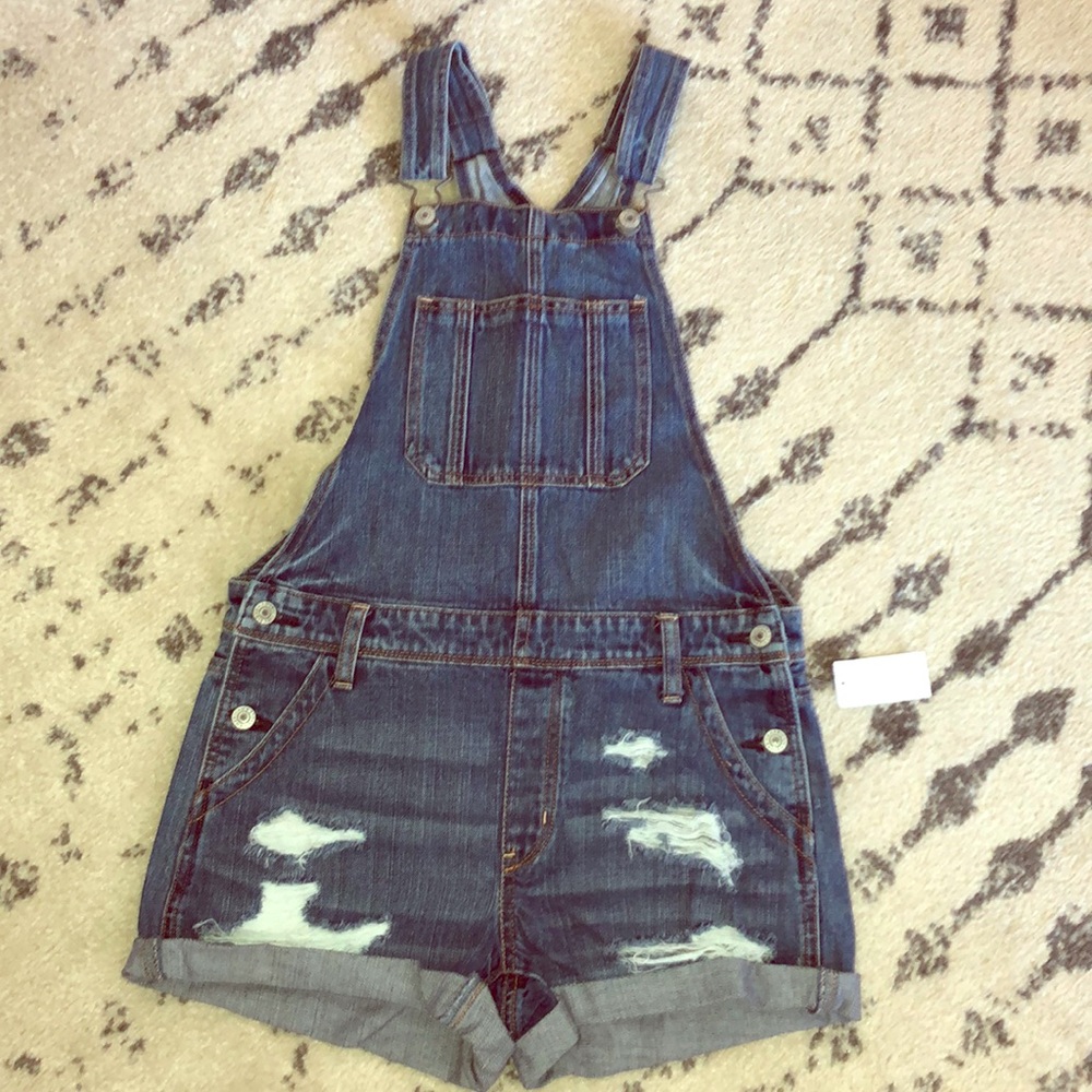 XS American Eagle Denim Short Overall